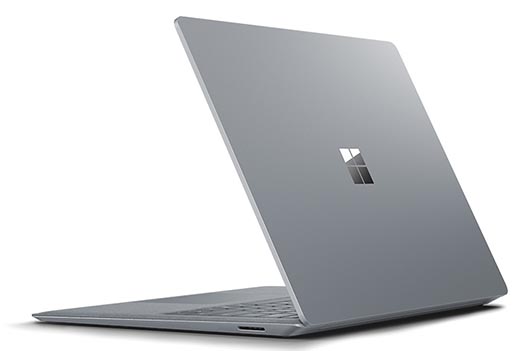 Surface Laptop in der Farbe Platin Grau